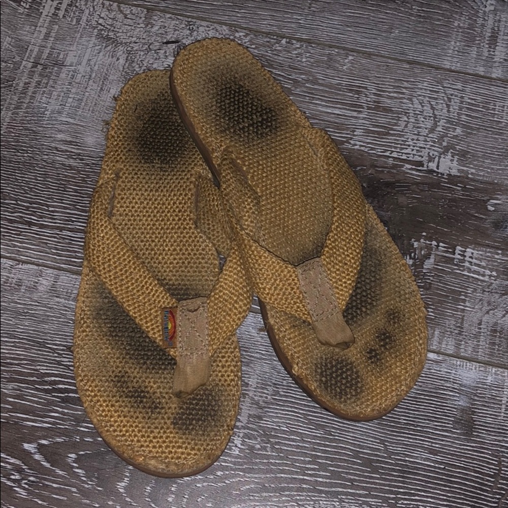 Rainbow Flip Flops